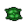 small green pillow