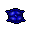 small blue pillow