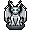 silver dragon statue